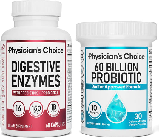 BRAVORA™  - DIGESTIVE ENZYMES 60CT + 60B PROBIOTIC 30CT