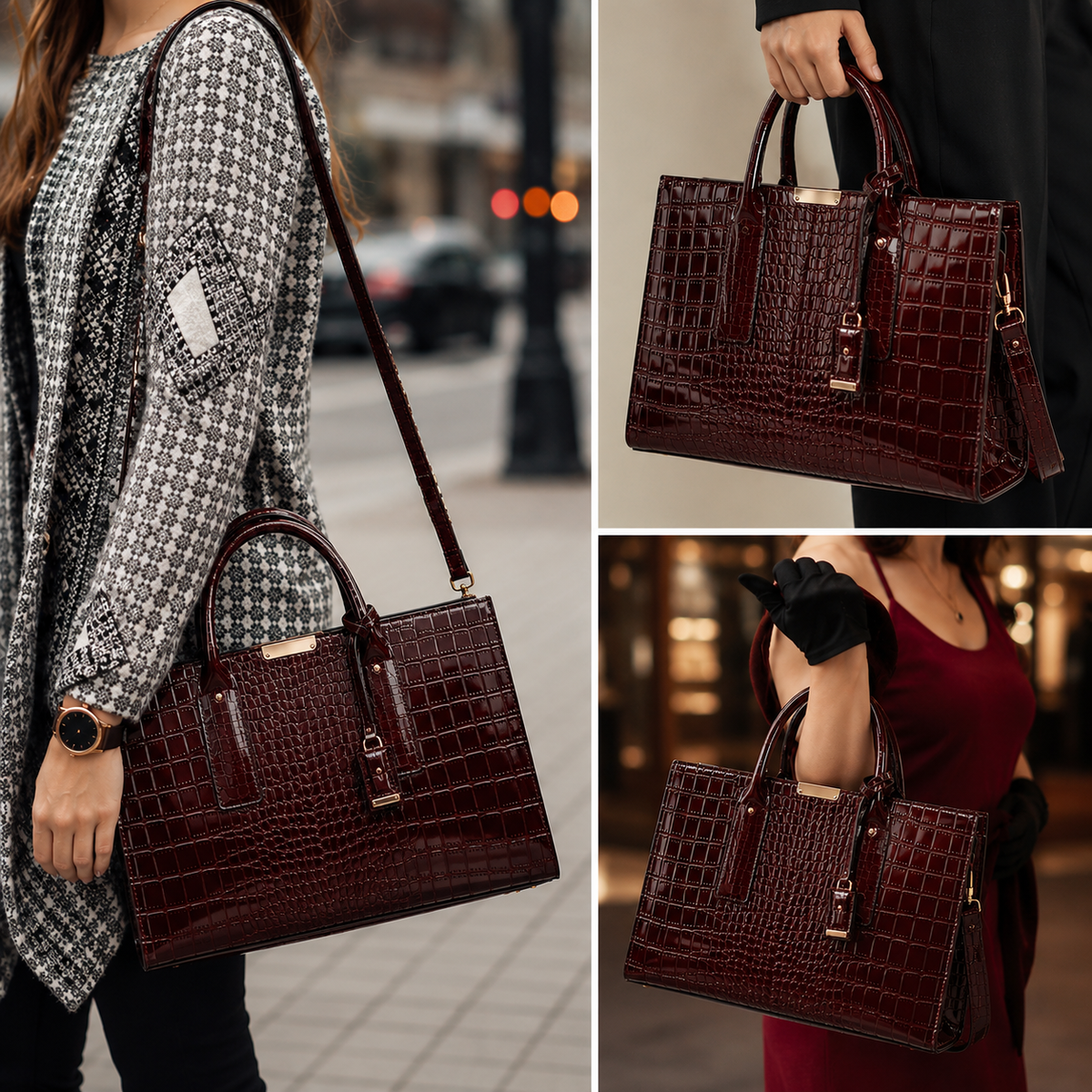 SOMERSET LEATHER HANDBAG