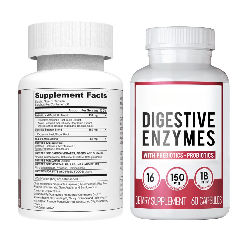 BRAVORA™  - DIGESTIVE ENZYMES 60CT + 60B PROBIOTIC 30CT