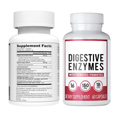 BRAVORA™  - DIGESTIVE ENZYMES 60CT + 60B PROBIOTIC 30CT