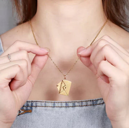 BRAVORA™   - ENVELOPE LOVE LETTER PENDANT NECKLACE