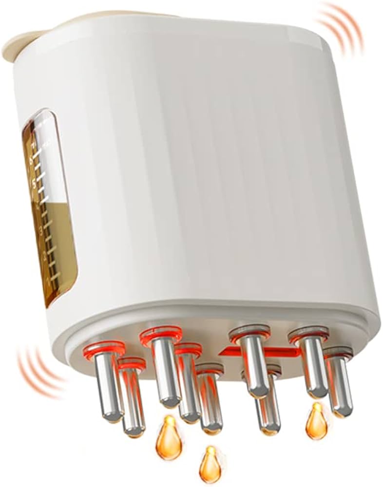 BRAVORA™   - RED LIGHT THERAPY ELECTRIC SCALP MASSAGER AND HAIR OIL APPLICATOR