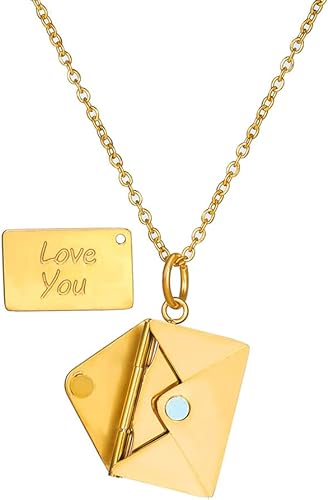 BRAVORA™   - ENVELOPE LOVE LETTER PENDANT NECKLACE