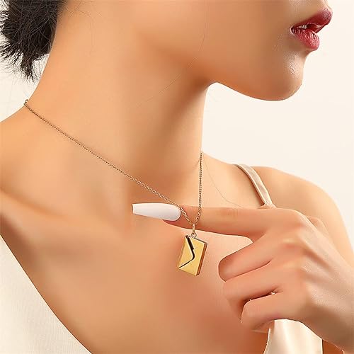 BRAVORA™   - ENVELOPE LOVE LETTER PENDANT NECKLACE