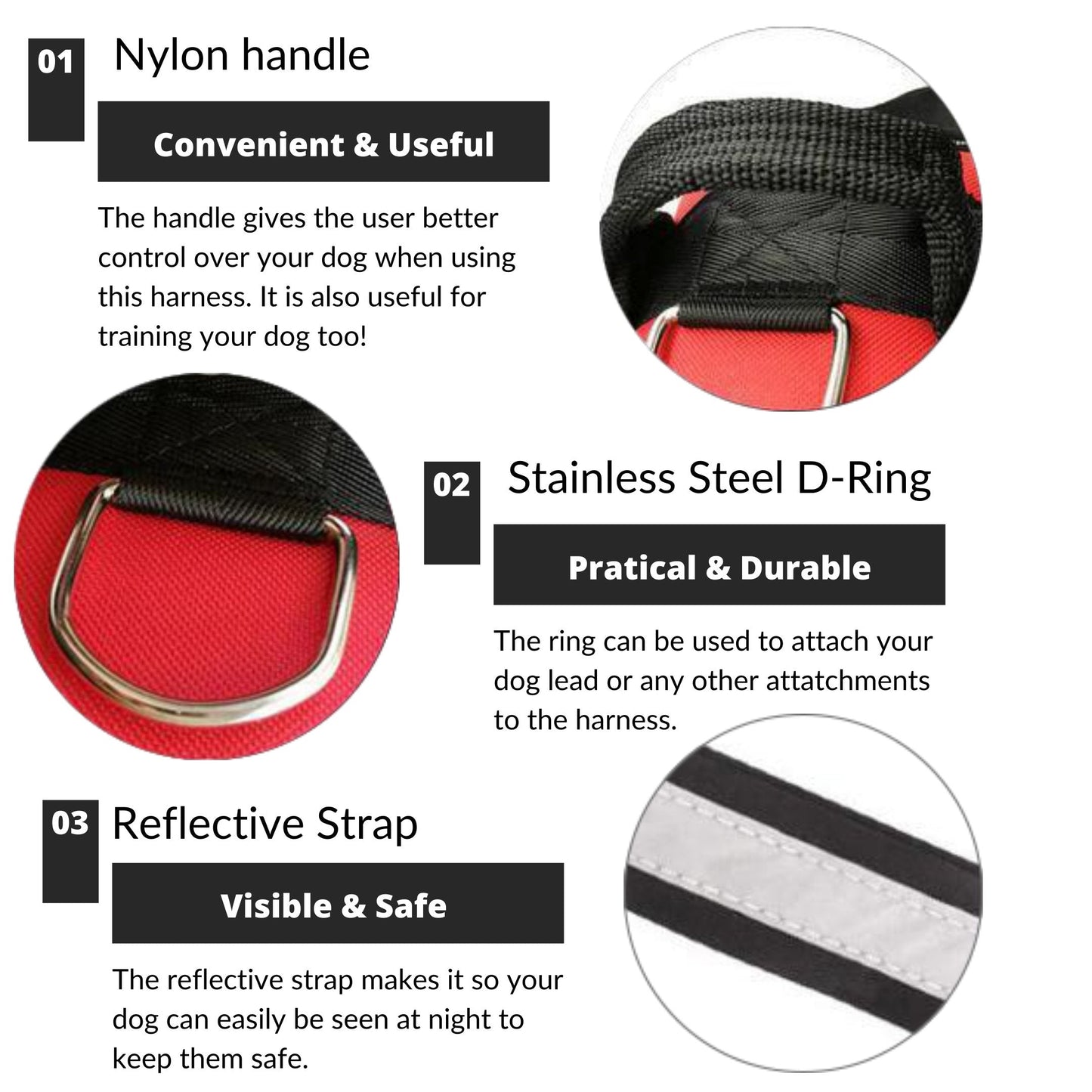 BRAVORA™   - CUSTOM FIT NO-PULL DOG HARNESS