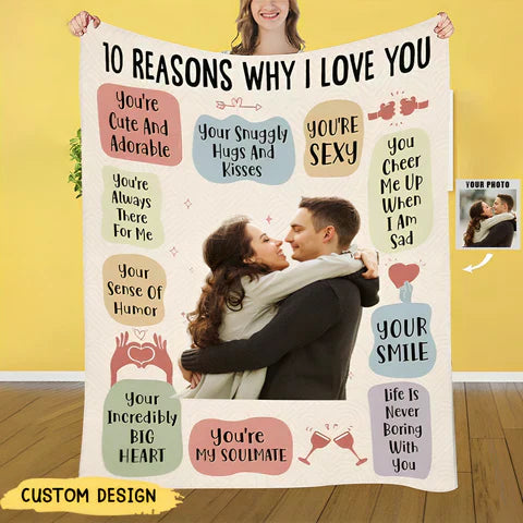 BRAVORA™   - 10 REASONS I ADORE MY PERSONALIZED PHOTO BLANKET
