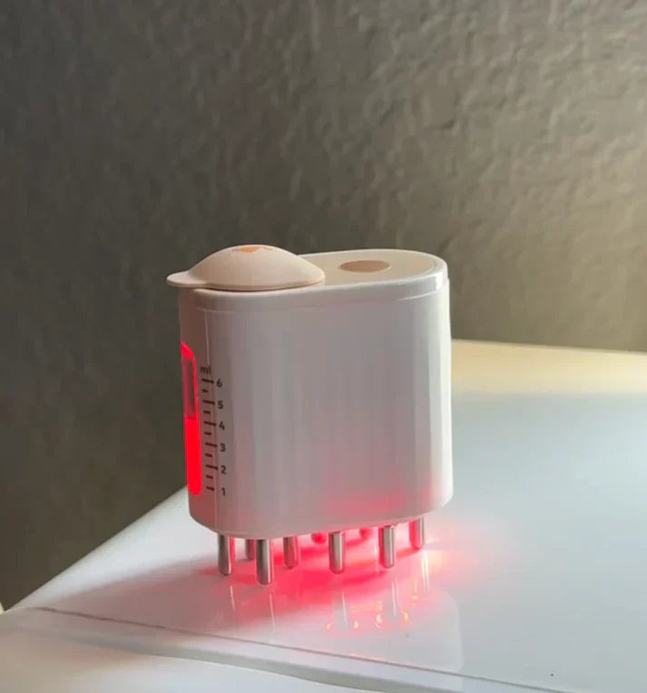 BRAVORA™   - RED LIGHT THERAPY ELECTRIC SCALP MASSAGER AND HAIR OIL APPLICATOR